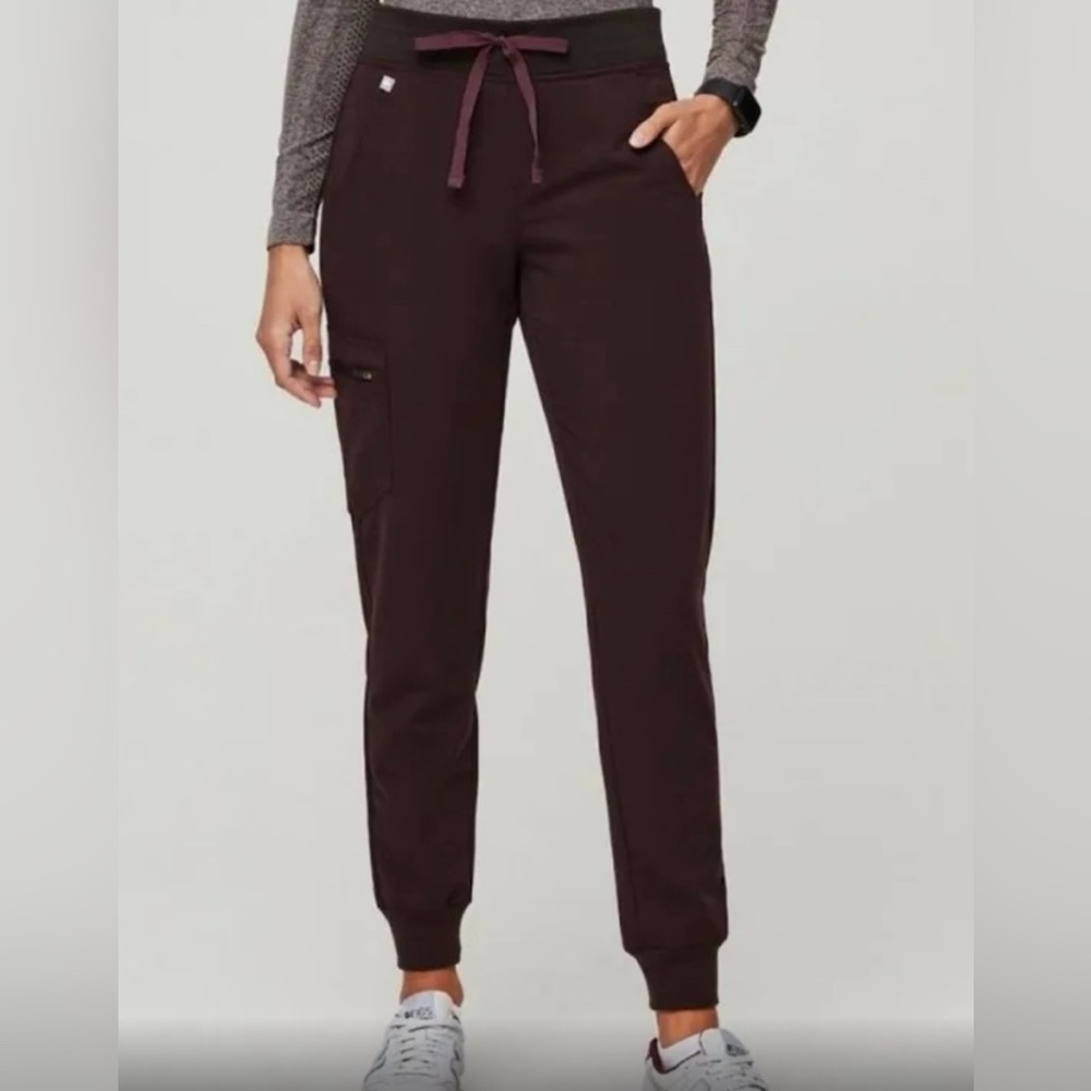 ESPRESSO FIGS ZAMORA JOGGER SCRUB PANTS XS PETITE